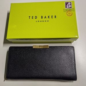 Brand new Ted Baker black leather wallet